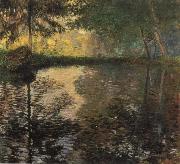 Claude Monet The Pond at Montgeron painting